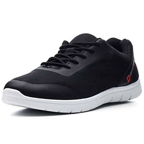 Lewis Mesh Sneakers Breathable Lightweight Fashion Trainers Black 11 M US