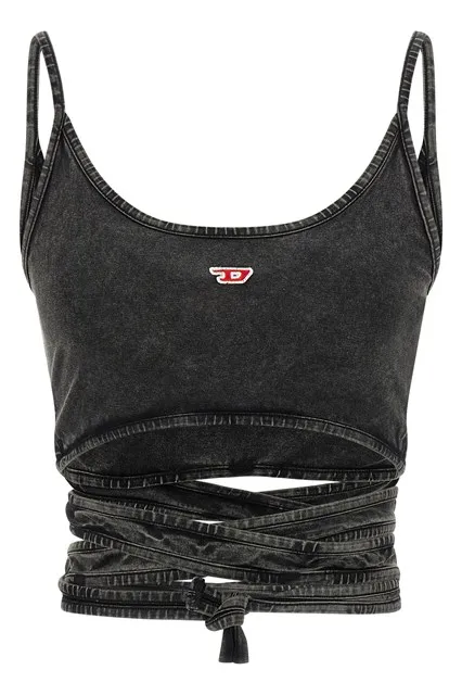 Leya Tail top - Black