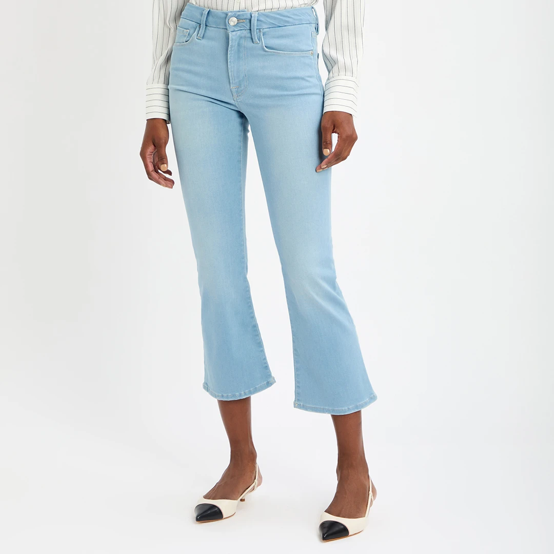 Light Blue Le Cropped Stretch Jeans