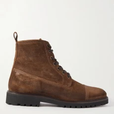 Light Brown Alperton Lace Up Leather Boots