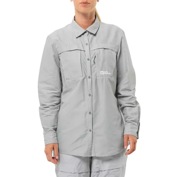 Light Grey Barrier Long Sleeve Shirt - Grey