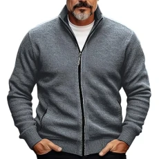 Lightening Deal Of Day  Men's Cardigan Sweater Zip Sweater Chunky Cardigan Ribbed Knit Cropped Pocket Knitted Color Block Stand Collar Warm Ups Modern Contem Warehouse Clearance Bargains Sale