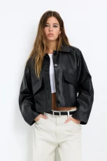 Lightweight 100% Leather Jacket - Black