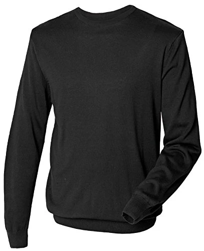 Lightweight Crew Neck Sweater : Color - Black : Size - L