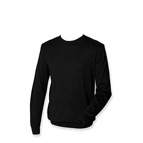 Lightweight Crew Neck Sweater : Color - Black : Size - XL