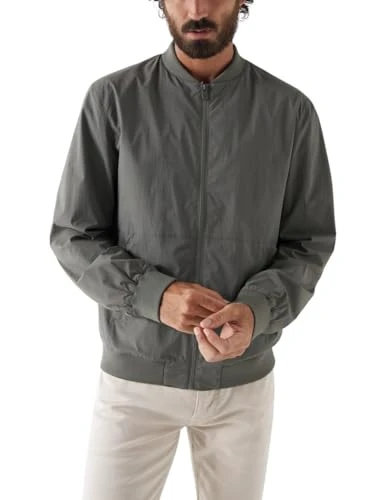 Lightweight Padded Bomber Jacket Green