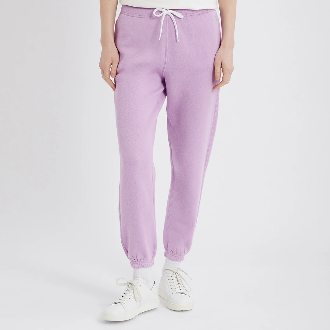 Lilac Arctic Cotton Blend Joggers - Purple