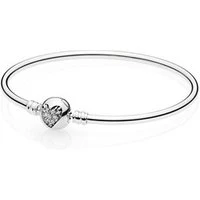 Limited Edition Black Friday Heart of Winter Silver Bangle - 21cm