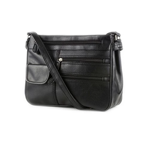 Lindsay Organiser Shoulder Bag in Black - Size 1 UK - Black
