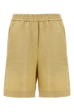 Linen bermuda shorts Beige Size