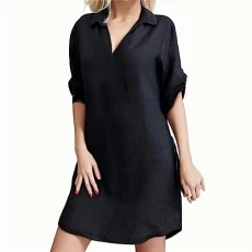 linen dress for women womens wrap dress eyelet embroidery wrap around dresses for women slimming dresses for curvy women striped tie strap holiday beach casual business formal wrap beach dress