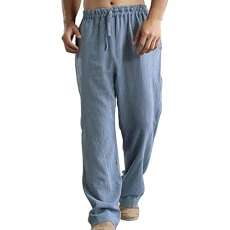 Linen trousers, men's casual trousers, long lightweight summer trousers, loose fit beach trousers, casual stretch men's trousers, comfortable jogging bottoms, sports trousers, casual linen trousers