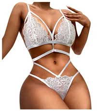 Lingerie Sexy, Sexy Lingerie for Women Sets Plus Size Sexy Lace Lingerie Set Shoulder Strap Bowknot Lingerie Sexy Fashion Lace Lingerie Underwear Sleepwear Pajamas Garter(White,L) Lingerie Sexy, Sexy Lingerie for Women Sets Plus Size Sexy Lace Lingerie Set Shoulder Strap Bowknot Lingerie Sexy Fashion Lace Lingerie Underwear Sleepwear Pajamas Garter(White,L)