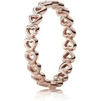 Linked Love Rose Gold Ring - 56