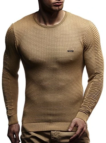 LN1545 Men's Thin Knitted Pullover Crew Neck Slim Fit Winter Summer Modern Men Winter Jumper Wool Pu