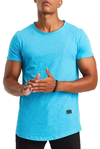 LN8209 Men's Summer T-Shirt Crew Neck Slim Fit Cotton Blend Modern Men's T-Shirt Crew Neck Hoodie Sw