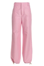 Logo embroidery pants Pink Size