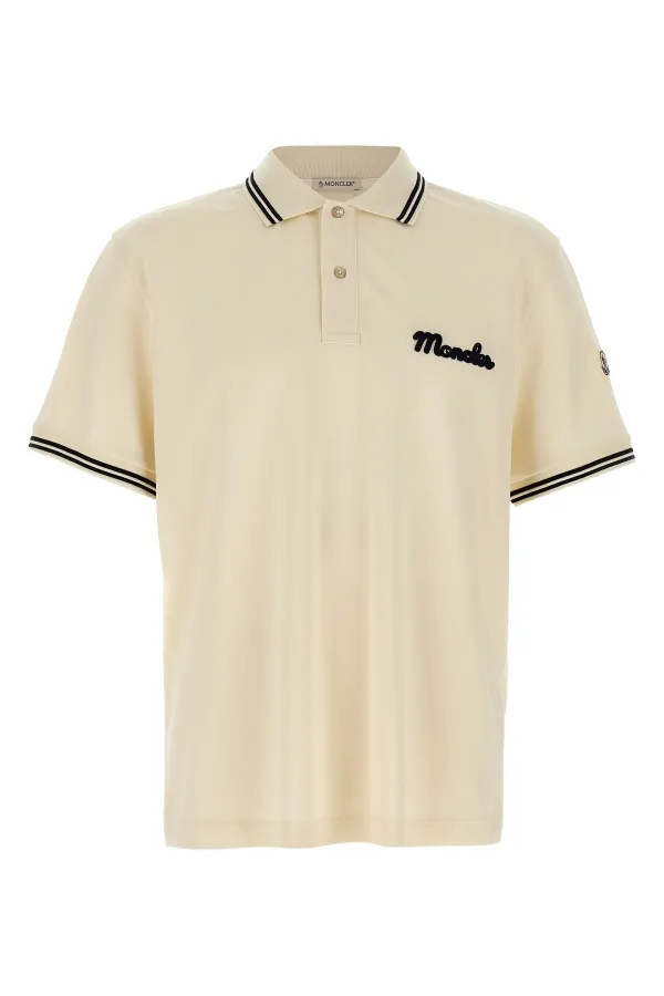 Logo Embroidery Polo Shirt - M