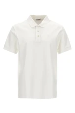 Logo embroidery polo shirt White Size