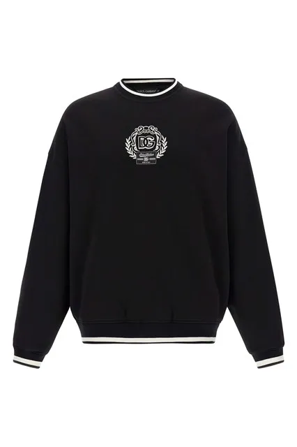 Logo embroidery sweatshirt - White/Black