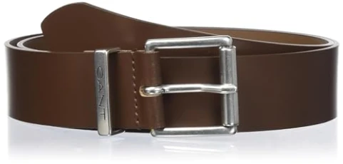 Logo Leather Belt, Weathered Brown, 100 cm Logo Leather Belt, Weathered Brown, 100 cm