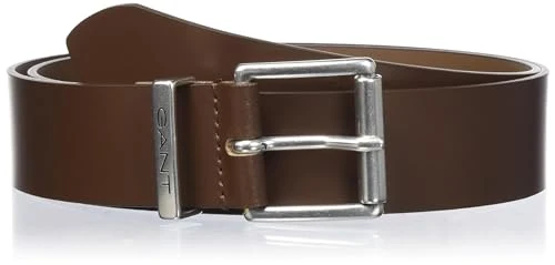 Logo Leather Belt, Weathered Brown, 100 cm