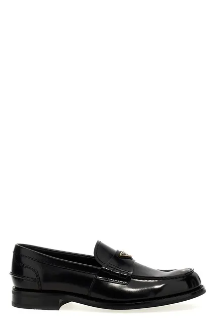 Logo loafers - Black