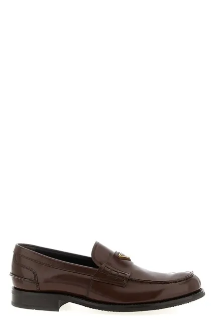 Logo loafers - Brown
