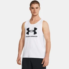 Logo Mens Tank White / Black