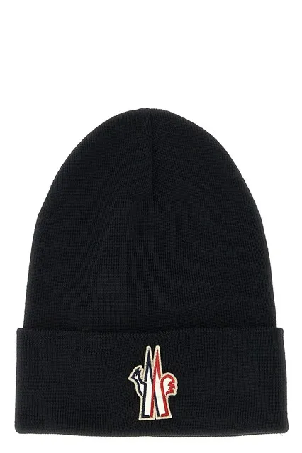 Logo patch beanie - Black