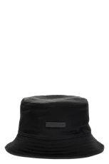 Logo patch bucket hat Black Size