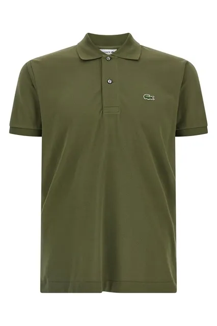 Logo patch polo shirt - Green