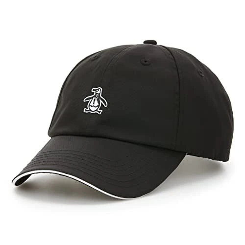 Logo Performance Adjustable Strapback Baseball Hat, Black, One Size