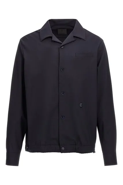 Logo plaque shirt - Blue