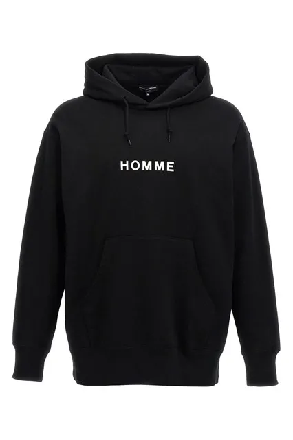 Logo print hoodie - Black