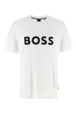 Logo print mens T-shirt White Size