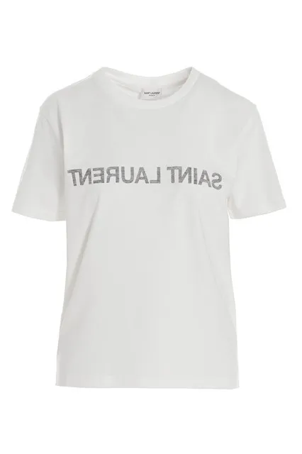 Logo print T-shirt - White/Black