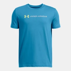 Logo Wordmark Boys Short Sleeve Ether Blue / Sonic Yellow / Mod Gray YMD ( 59 in) Logo Wordmark Boys Short Sleeve Ether Blue / Sonic Yellow / Mod Gray YMD ( 59 in)