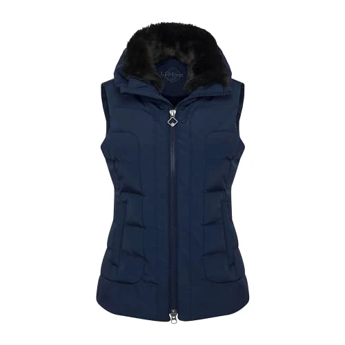 Loire Winter Gilet in Navy - Zip Pockets - 2 Way Zip - Eco-Friendly Filling - Wind Resistant - Light