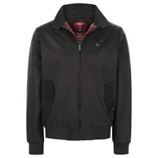 London Men's Black Harrington 60S Retro Bomber Jacket (S) London Men's Black Harrington 60S Retro Bomber Jacket (S)