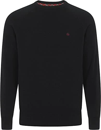 London Mens Mens Berty Cotton Knitted Jumper Black Size 3XL