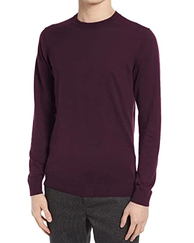 London Mens Sandkas Slim Fit Crewneck Sweater 6 Purple