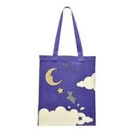 London Shoot to the Moon Medium Tote Made From Recycled Fabric in Aurora Purple