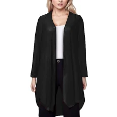 Long Cardigan Women Ladies Cardigan Solid Ultra Thin Transparent Mesh Three Quarter Sleeve Mid Length Scarf Coat Batwing Sleeve Women Spring Autumn Long Cardigan, black, XXXXXL Long Cardigan Women Ladies Cardigan Solid Ultra Thin Transparent Mesh Three Quarter Sleeve Mid Length Scarf Coat Batwing Sleeve Women Spring Autumn Long Cardigan, black, XXXXXL