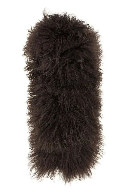 Long-haired scarf - Brown