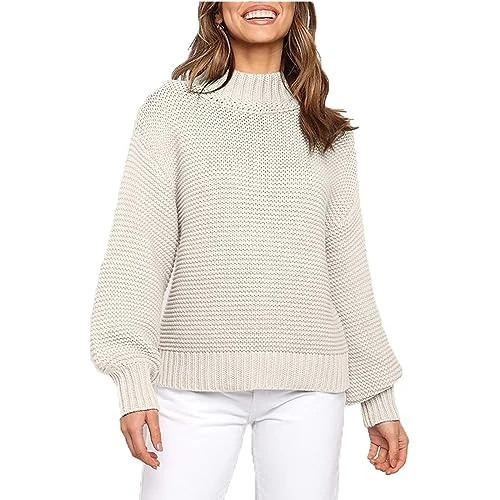 Long Jumpers for Women UK Short Sleeve Jumpers for Women Goth Top Womens Long Sleeve Tops Womens Casual Tops Womens Oversized Sweatshirt Off Shoulder Jumper Dress Patterns for Women UK Beige