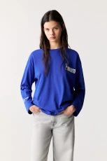 Long Sleeve Bialetti T hirt - Deep blue