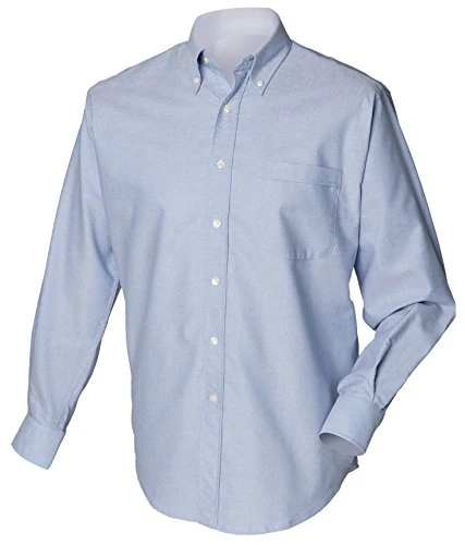 Long Sleeve Classic Oxford Shirt : Color - Blue : Size - XXL