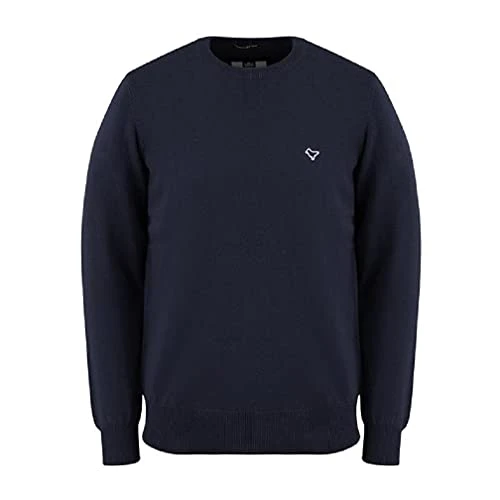 Long Sleeve Crew Neck Navy Mens Napoli Sweaters KWAW2001 Navy