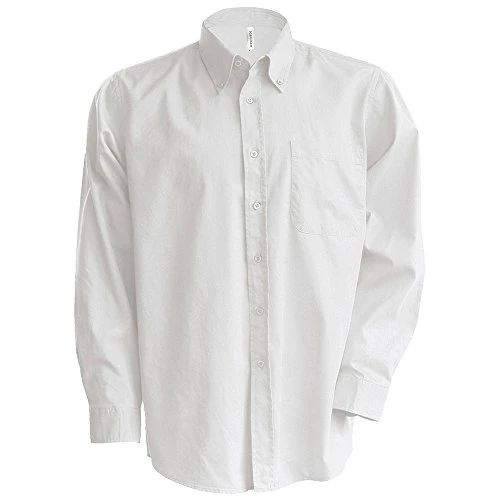 Long Sleeve Easycare Oxford - White - XL